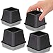 DuraCasa Bed Risers - Raises Your Bed or Furniture to Create an Additional 3 Inches of Storage! Reinforced New Heavy-Duty Design to Hold Over 2000 LBS! Desk, Sofa, and Chair Lift (Set of 4 Risers)