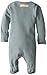 L'ovedbaby Unisex-Baby Organic Cotton Footed Overall, Seafoam, 3/6 Months