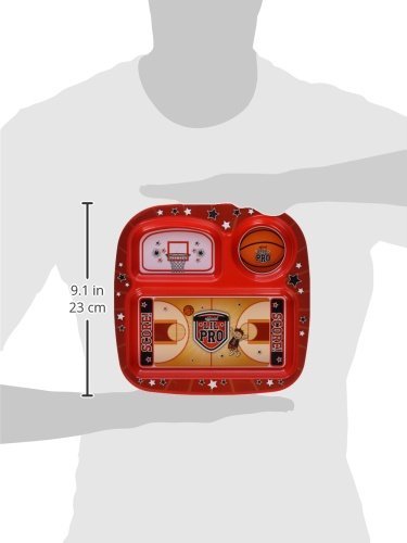 Lil Pro 1-30511 Basketbowl Pet Feeding Set44; Red