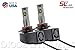 9012RAM SL1 Cool White LED Headlight Bulbs w/Anti-Flicker Modules (pair)