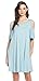 My Space Clothing Women's Cold Shoulder Jersey Swing Dress (Small- Plus Size)
