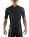 Skins Men's DNAmic Compression Short Sleeve Top, Black, Small