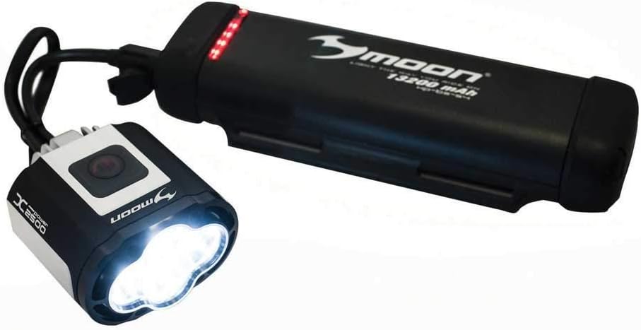 Moon Unisex Adult X-Power 1800 Front Light - Black.