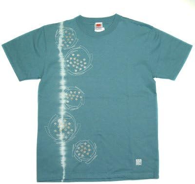 Amazon 丸益西村屋 繭 Mayu 京友禅和柄tシャツ 半袖 水色絞り染め 花丸小梅メンズ レディース Xl Tシャツ カットソー 通販