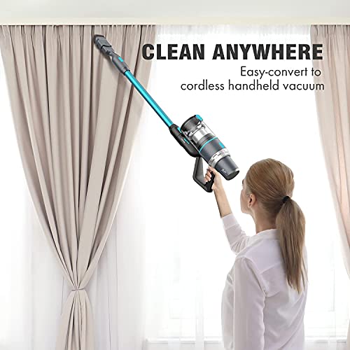 JASHEN V18E Cordless Vacuum Cleaner with Auto Mode, Lightweight Stick