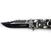 Unlimited Wares Grey Skull Tactical Assisted Opening Folding Knife 4.75-Inch Closed