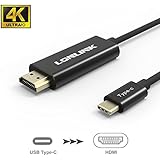 USB C to HDMI Cable,Lonlink USB Type C to HDMI Cable 4K 30Hz ,Type C Male to HDMI Male Cable 6 ft for Apple New Macbook Pro 2016,2015 MacBook