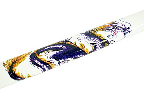 Isaazon 40.5" White Dragon Deluxe Collectible Japanese Katana Samurai Sword - Thumbnail 3