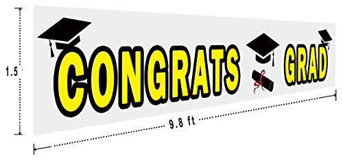 1 Congrats+Banner+Graduation+Supplies+Decorations