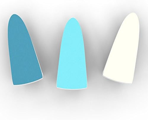 Premium Refill Pack compatible for Pedi Perfect Electronic Nail File, Versa Electric Nail File - Dermatology Tools - Set of 3 (file, buff and shine) - finely ground diamond crystal