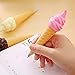 Koogel 6 Pcs Ice Cream Pen, 5.7Inch Cute Ballpoint Pens Ice Cream Party Favor Ice Cream Cone Pens for Party Presents Kids Party Favor School Supplies