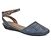 MaxMuxun Womens Shoes Cut Out Cage Closed Toe Flat Sandals