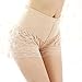 Women's Sexy Lace Stretchy Safety Pants Tight Shorts Leggings Apricot