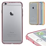 iPhone 6 Plus Clear Case, Nue Design Cases TM iPhone 6 PLUS (5.5) INCH SCREEN Ultra Thin Transparent Crystal Clear Case with Color Bumper (PINK)