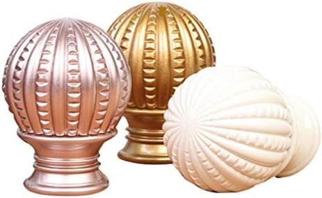 Nuobesty Curtain Rod End Retro Curtain Rod Fittings Window