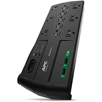 APC 11-Outlet Surge Protector Power Strip with USB Charging Ports, 2880 Joules, SurgeArrest Home/Office (P11U2)
