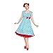 Lindy Bop 'Leda' Swan Print Vintage 1950's Style Swing Dress