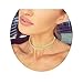 Boosic Adjustable Metal Fishbone Choker Necklace Shaped Necklace Gold Chain Necklace For Women