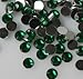 Beading Station 1000-Piece Flat Back Brilliant 14-Cut Round Rhinestones, 4mm-16ss, Emerald