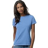 HN LAD 4.8OZ RELAX FIT CTN TEE (CAROLINA BLUE) (L)