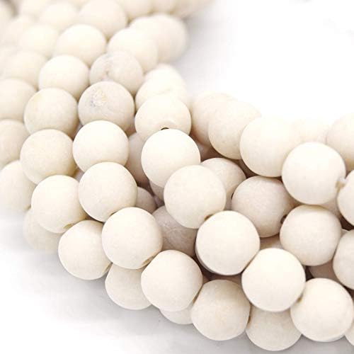 River Stone Beads | Natural Matte Round Gemstone Beads - 4mm 6mm 8mm 10mm 12mm Available