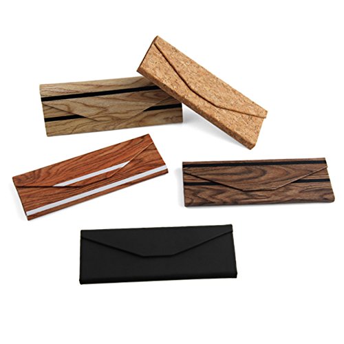 Lesirit Folding Eyeglass Case Hard Shell Glasses Holder (Foldable-A)
