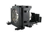 Battery1inc DT00751 Replacement Lamp with housing for HITACHI CP-X260 CP-X265 CP-X267 CP-X268A HX-3180 HX-3188 PJ-658 CP-X268 3M X62 X62W Series Projectors