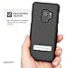 Encased Belt Case for Samsung Galaxy S9 Holster Clip with Metal Kickstand (Slimline Series, Black)