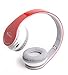 New Over-ear-- HiFi Stereo---With Mic-phone-- Bluetooth Headphones Headset with Retail Package--Red color--Best gift