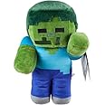 Minecraft Plush 8" Basic Plush Character, Officially Licensed Soft Cuddly Collectible Set (Zombie)