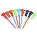 NUOLUX Golf Tees 100pcs 85mm Plastic Rubber Cushion Top Random Color