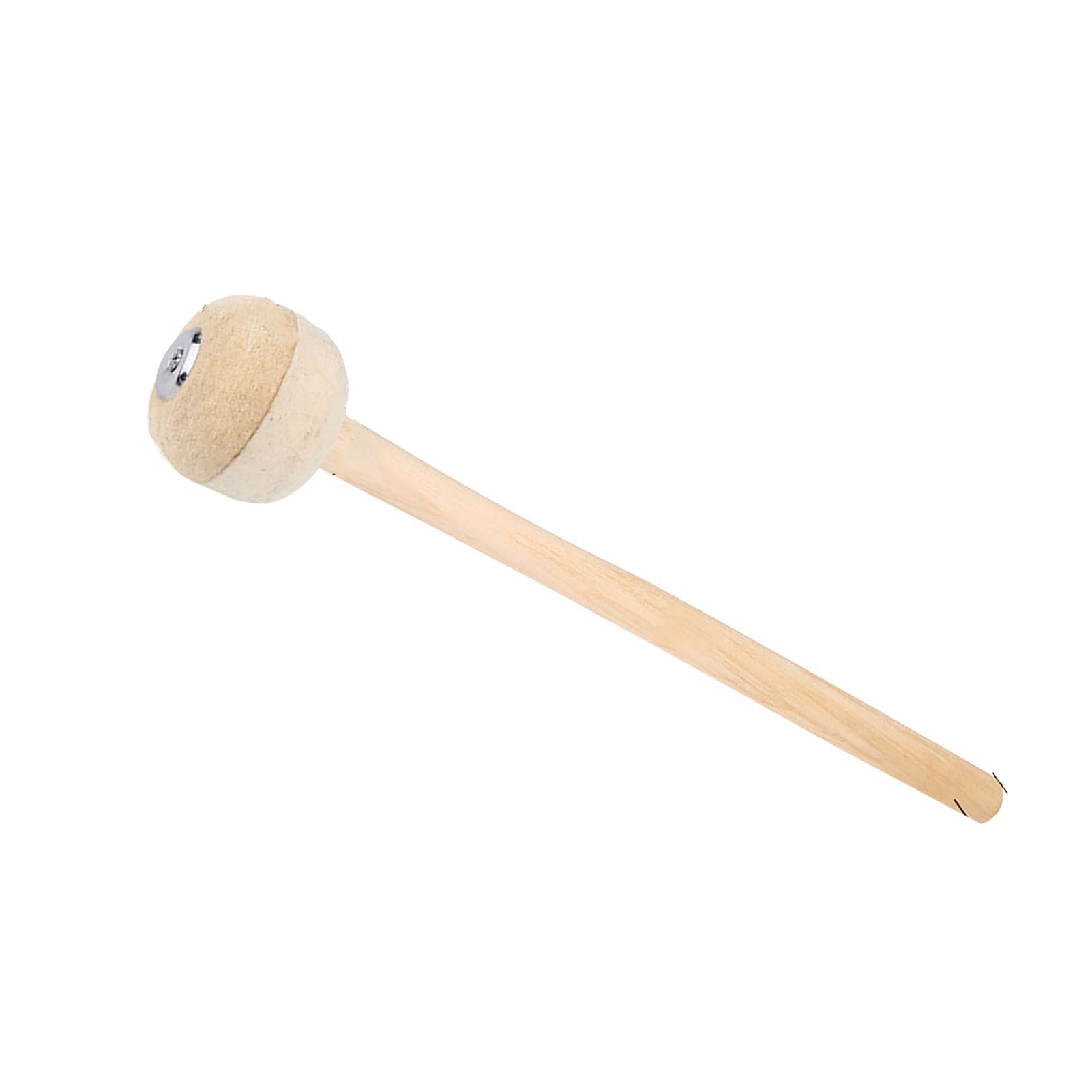 Bnineteenteam Maple Wooden Bass Drum Mallet Stick, Professional Percussion Tool, Heavy Duty Drumstick, Wool Felt Head, for Marching Band, Musician Accessories, Stage Performance, Practice