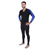 Ivation Men's Full Body Wetsuit Sport Skin for Running, Exercising, Diving, Snorkeling, Swimming & Water Sports