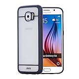 Galaxy S6 Case - JOTO Clear View Hybrid Cover Case for Samsung Galaxy S6, SM-G920 (2015), **NEW** [Clear Hybrid] Slim Fit Hard Protective Case for Galaxy S6 (Clear, Frosty, Grey, Black)
