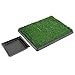 Synturfmats Indoor Pet Potty Patch Puppy Pee Training Pad, Deluxe 3 Pieces Dog Relief System with Drawer, Green, Medium with Drawer 20