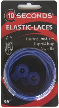 10 SecondsElastic-Laces: No-tie laces, Athletic, Running and Triathlon Laces, stretch Fit Comfort, All Ages and Athletes