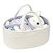 Baby Diaper Caddy Organizer Cotton Rope Storage Basket Nursery Storage Bin for Changing Table and Car