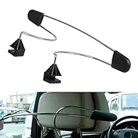 HAKRT Hanger Stainless Steel car Hanger Clothes Jackets Suits Holder Car Auto Seat Headrest Coat Hanger Automotive Clothes Rack