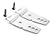 Dishwasher Mounting Bracket Whirlpool Kit 2-Pack + 2 Mounting Screws - Undercounter Dishwasher Brackets - Whirlpool - Kenmore - Kitchenaid - Maytag - Amana Compatible - Strondy 1 Year Warranty