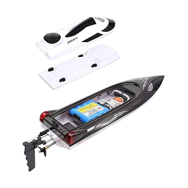 Bck 2.4 GHz Radio gesteuert Schiff Schnellster Racing 35km / h Schnelle Fernbedienung Boot Niedrige Batterie… – Bild 3