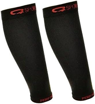 Copper Calf Compression Sleeve-1 PAIR of LARGE Infused Sleeves for Enhanced Circulation &amp; Shin Splint Pain Relief - Increase Performance &amp; Accelerate Recovery When Running Marathons, Reduce Swelling
