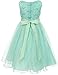 AkiDress Sequin Lace Top with Tulle Bottom Flower Girl Dress