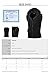 Youstar Modern Color Block Sleeveless Zipper Closure Drawstring Hoodie Black White 2XL