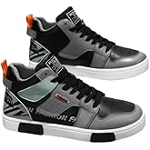 Men's Fashion Sneakers High Top Skate Shoes Stylish Street Sneakers Casual Walking Shoes