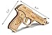 Rubber Band Gun Toy Pistol for Kids Age 6 and up with Ammo and Targets for Indoor Outdoor Games and Pretend Play | Wooden Toy Gun That Shoots for Boys and Adults | Tiger Gun Classic