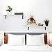 Homfa Floating Shelves Wall Mounted 2 Display Ledge Shelf with Bracket for Pictures and Frames Modern Home Decorative