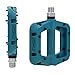 FOOKER MTB Pedals Mountain Bike Pedals 3 Bearing Non-Slip Lightweight Nylon Fiber Bicycle Platform Pedals for BMX MTB 9/16