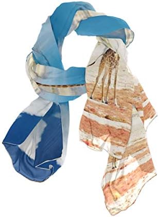 Scarf Abstract Light Blue Mandala Womens Shawl Wrap Thin Chiffon Scarves Neckerchief