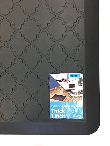 Memory foam Bath/Kitchen Mat 20 inch x 30 inch anti fatigue work standing Ergonomic Comfort Floor Mats Grey