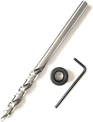Twist Step Drill Bit with Depth Stop Collar for Kreg Pocket Hole Jig Master System 3/8-inch Shank Wood Drill Bit